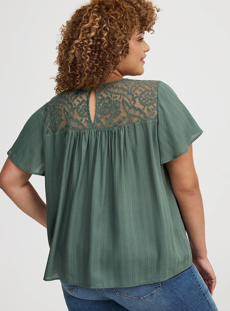 Lace Inset Blouse