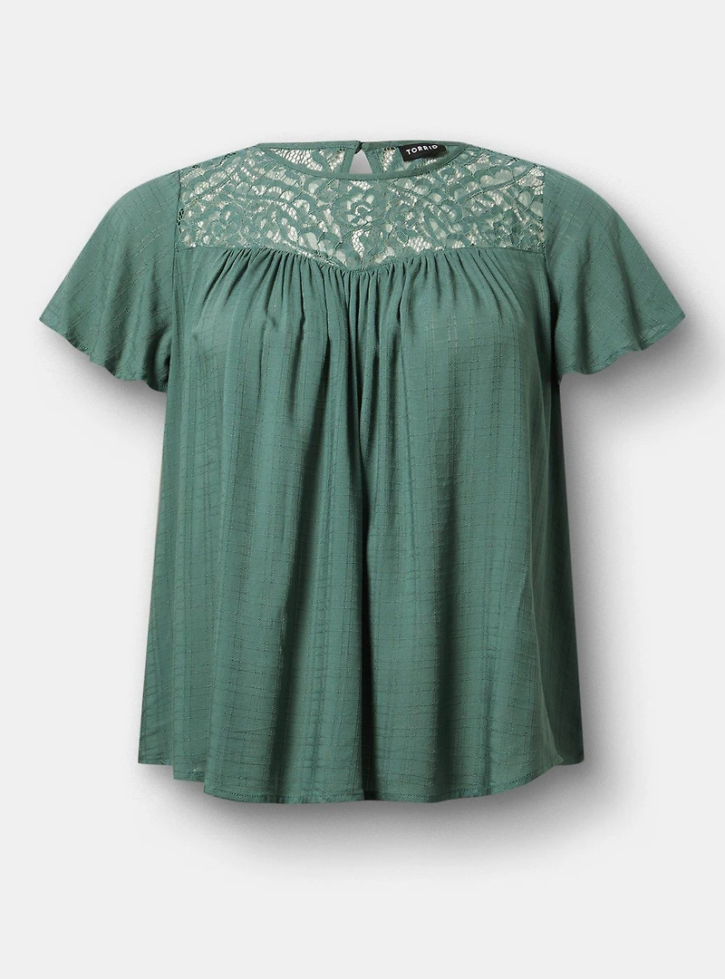 Lace Inset Blouse