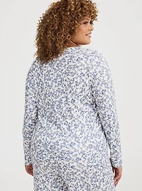 Waffle Henley Sleep Long Sleeve