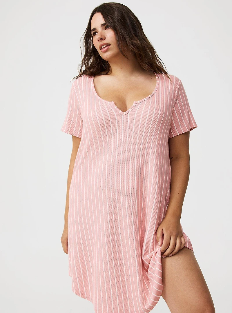 Waffle Sleep Tee Dress
