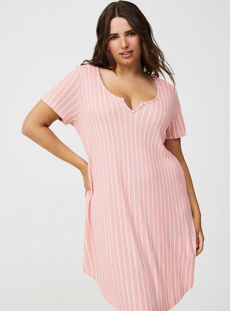 Waffle Sleep Tee Dress