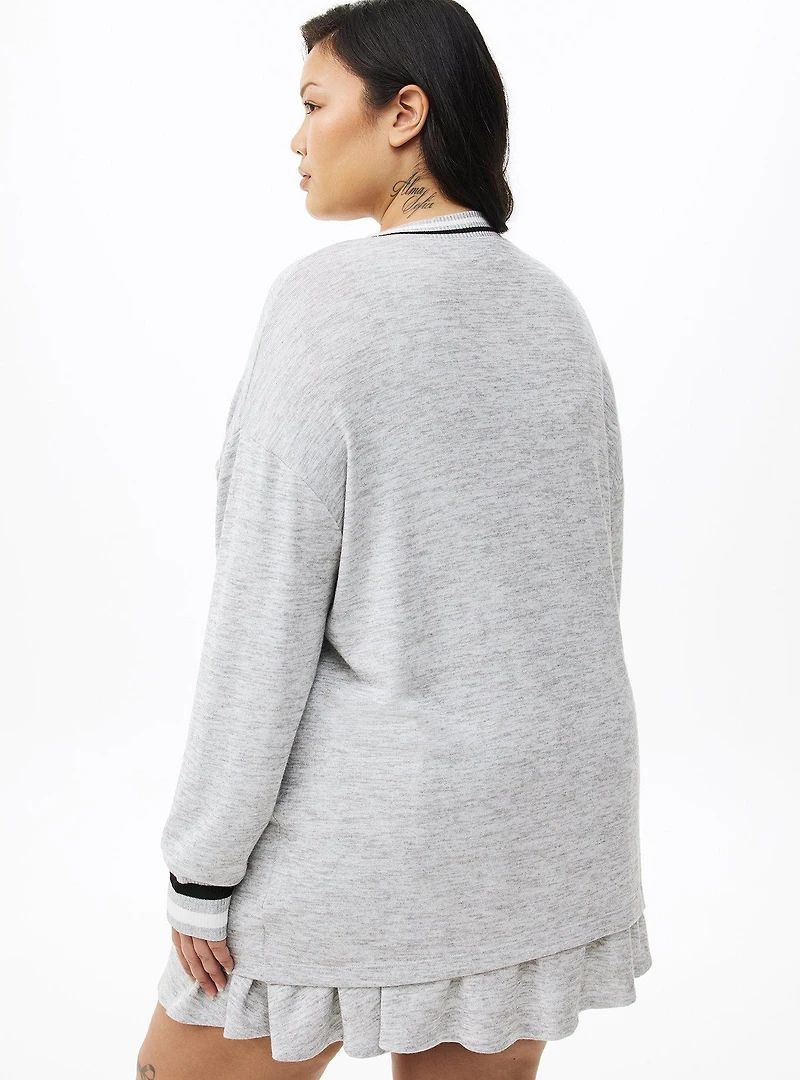 Hacci Striped Active Cardigan