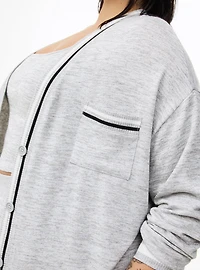 Hacci Striped Active Cardigan