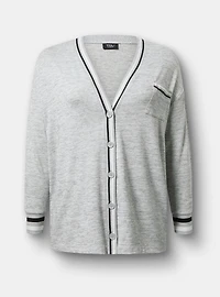 Hacci Striped Active Cardigan