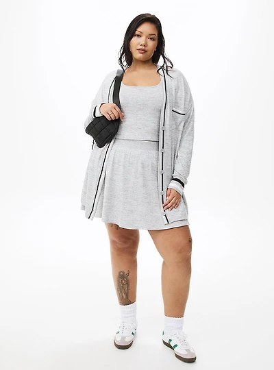 Hacci Striped Active Cardigan