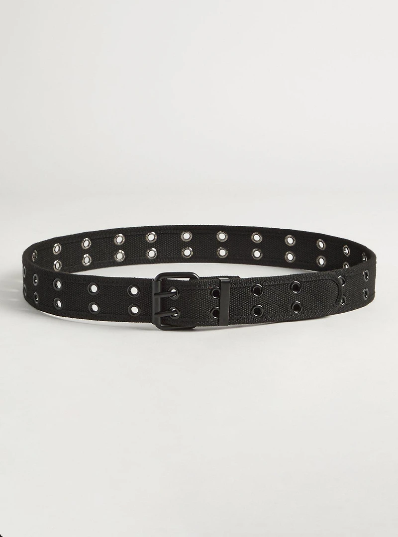 Canvas Grommet Denim Belt