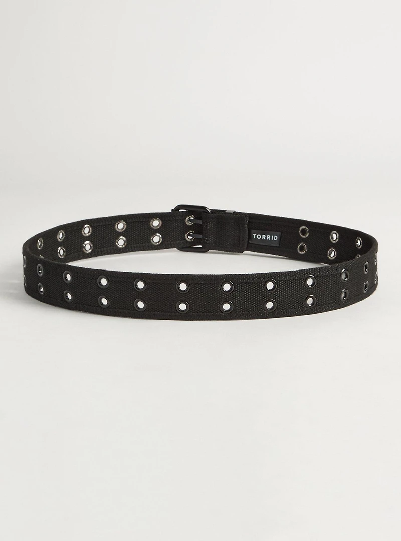 Canvas Grommet Denim Belt