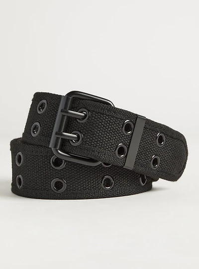Canvas Grommet Denim Belt