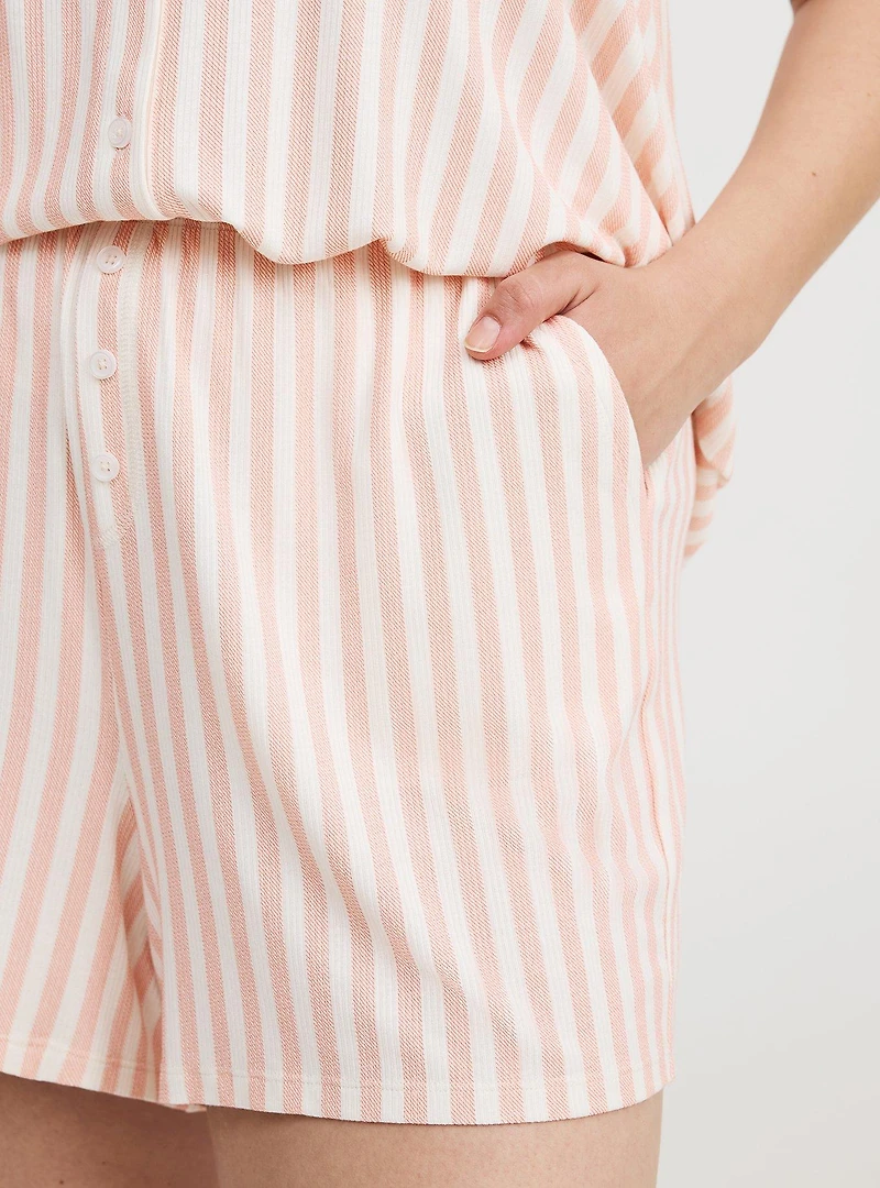 Super Soft Rib Boxer Sleep Short