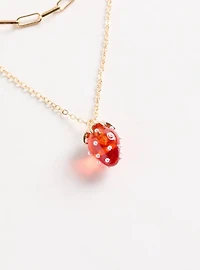 Strawberry Layered Necklace