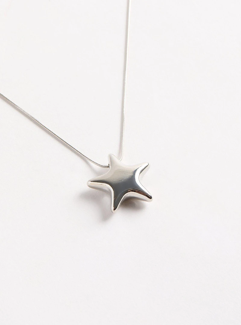 Puffy Star Necklace