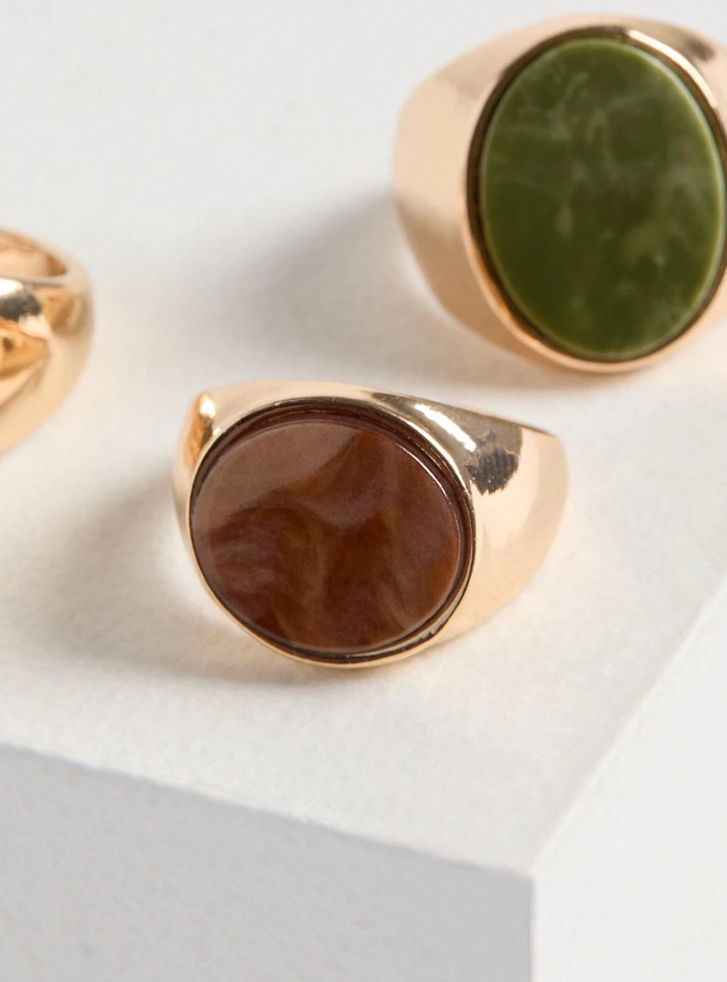 Floral Signet Rings