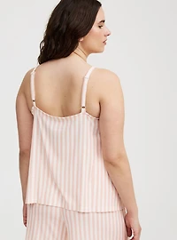 Super Soft Rib Button-Up Sleep Tank