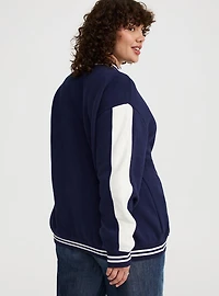 Fleece Relaxed Bomber Jacket