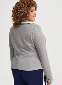 French Terry Peplum Blazer