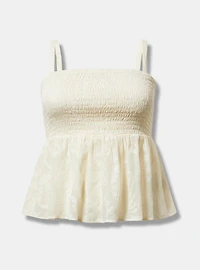 Peplum Smocked Cami