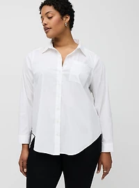 Lizzie Studio Poplin Button-Up Shirt