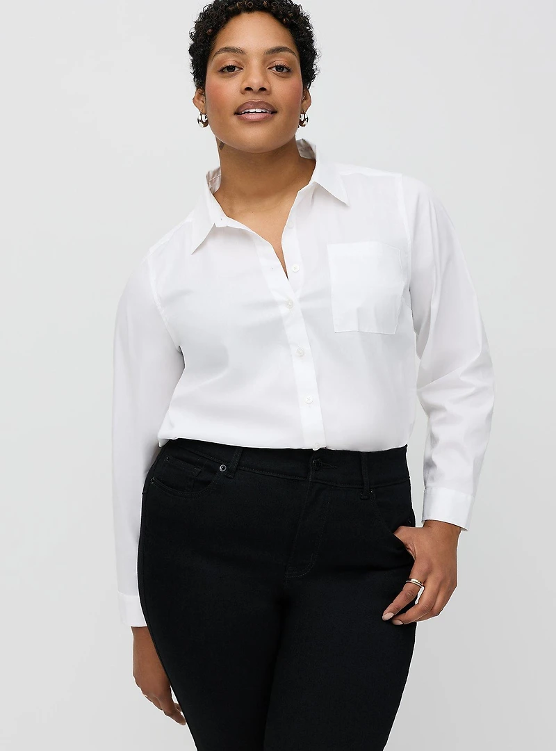 Lizzie Studio Poplin Button-Up Shirt