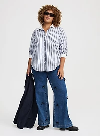 Lizzie Poplin Button-Up Shirt