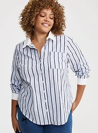 Lizzie Poplin Button-Up Shirt