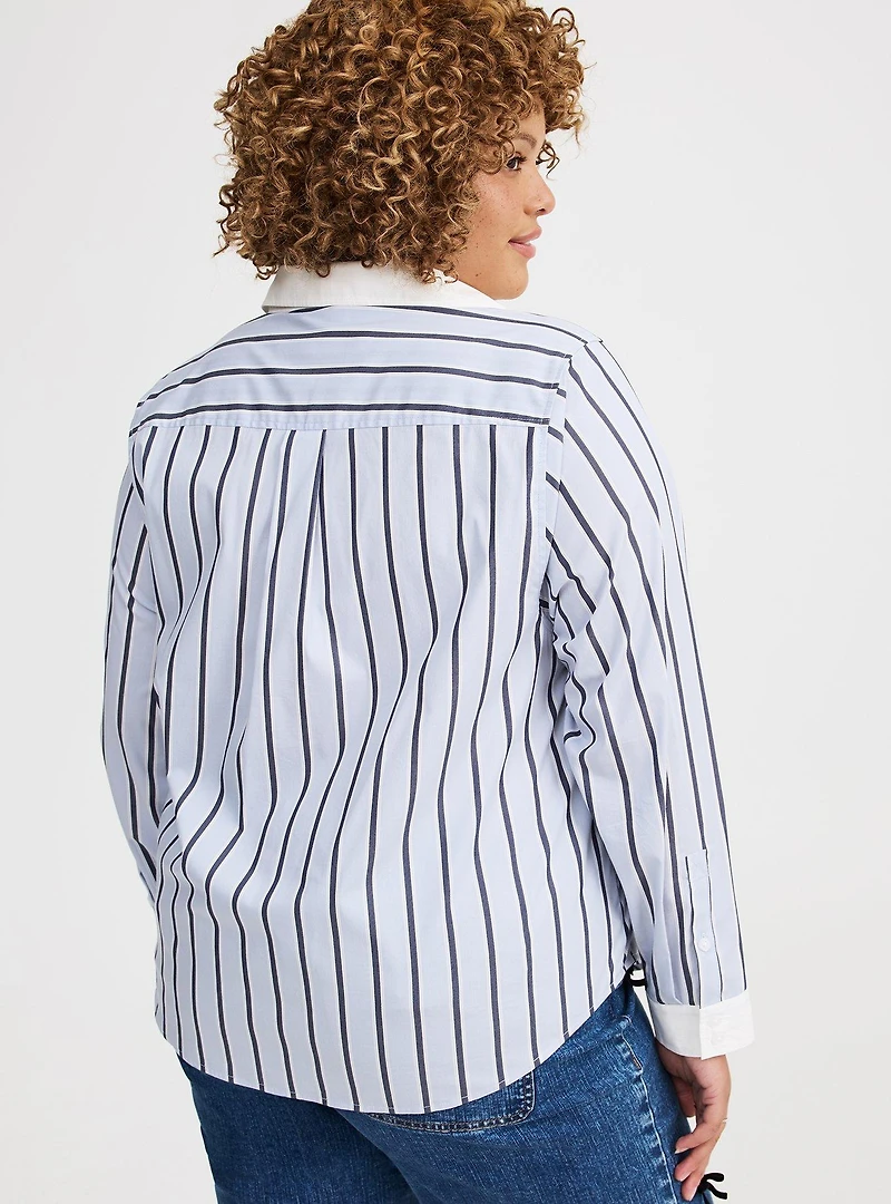 Lizzie Poplin Button-Up Shirt