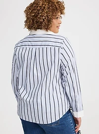 Lizzie Poplin Button-Up Shirt