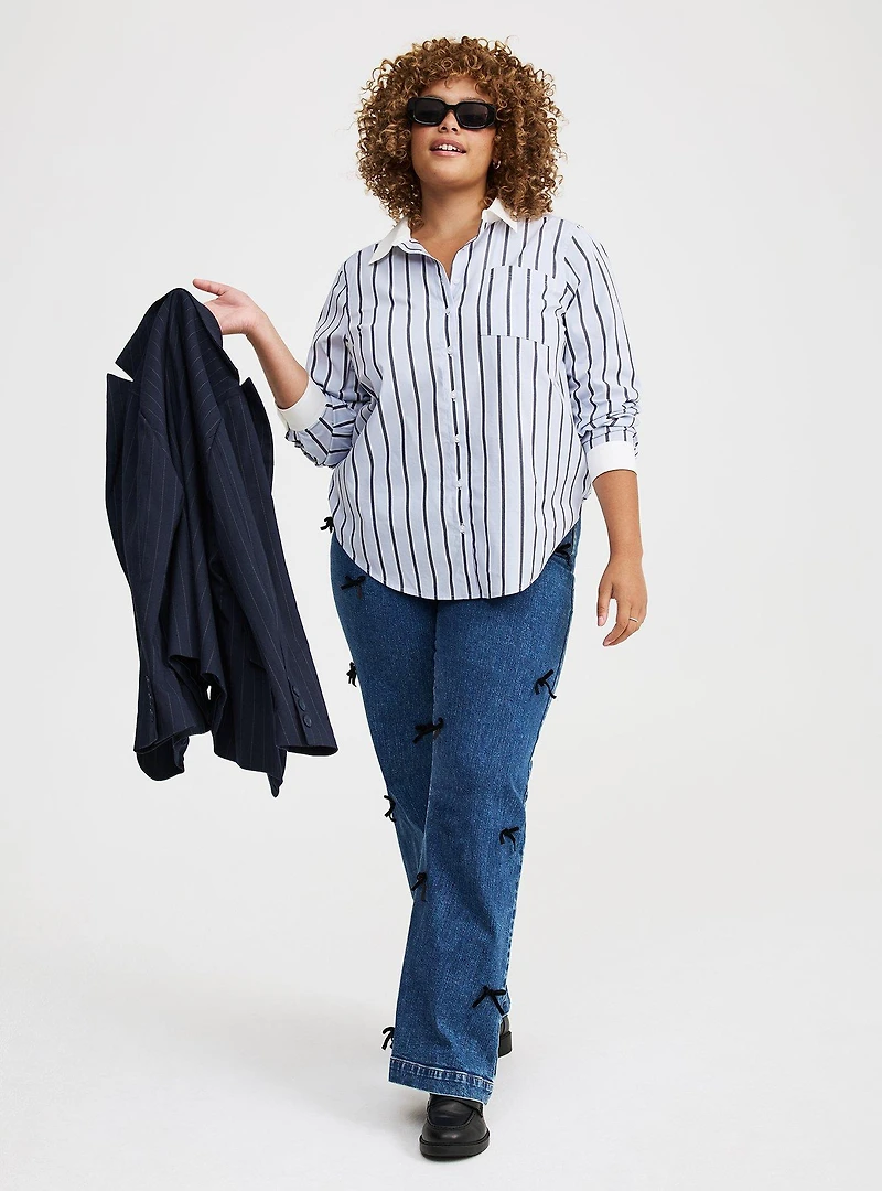 Lizzie Poplin Button-Up Shirt
