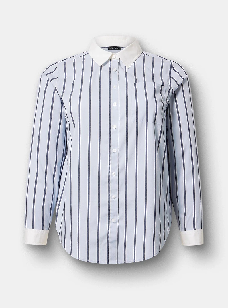 Lizzie Poplin Button-Up Shirt