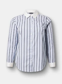 Lizzie Poplin Button-Up Shirt