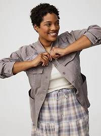 Twill Anorak Trucker Jacket