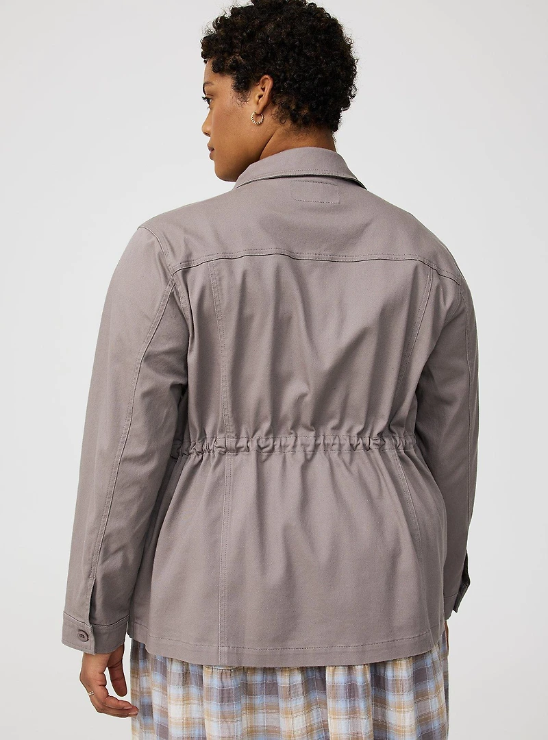 Twill Anorak Trucker Jacket
