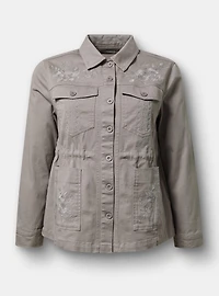 Twill Anorak Trucker Jacket