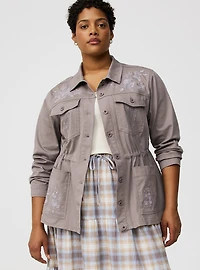 Twill Anorak Trucker Jacket