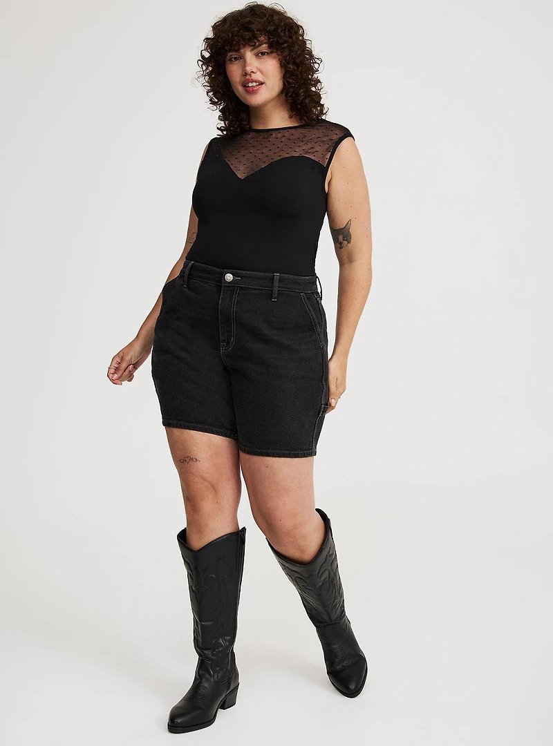 Foxy Mesh Sweetheart Tank
