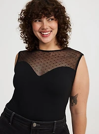 Foxy Mesh Sweetheart Tank