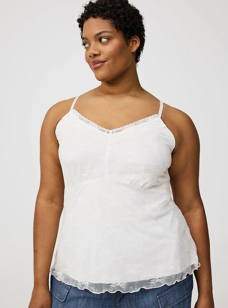 LACE SWEETHEART CAMI