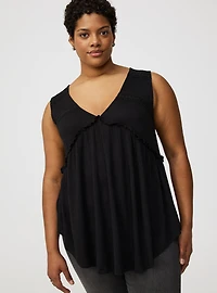 Shirred Tunic Tank