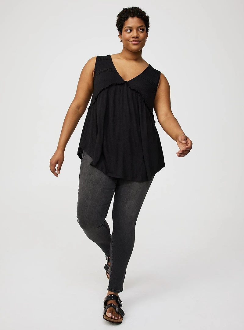 Shirred Tunic Tank