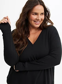 Lightweight French Terry Long Sleeve Active Top