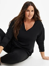 Lightweight French Terry Long Sleeve Active Top