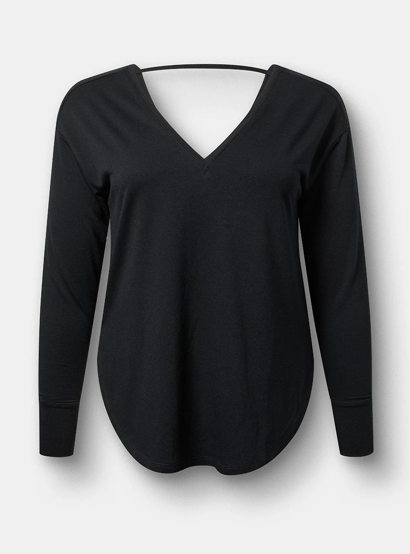 Lightweight French Terry Long Sleeve Active Top