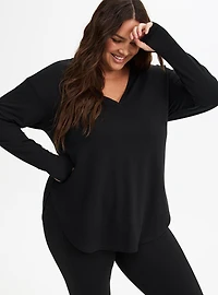 Lightweight French Terry Long Sleeve Active Top