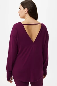 Lightweight French Terry Long Sleeve Active Top
