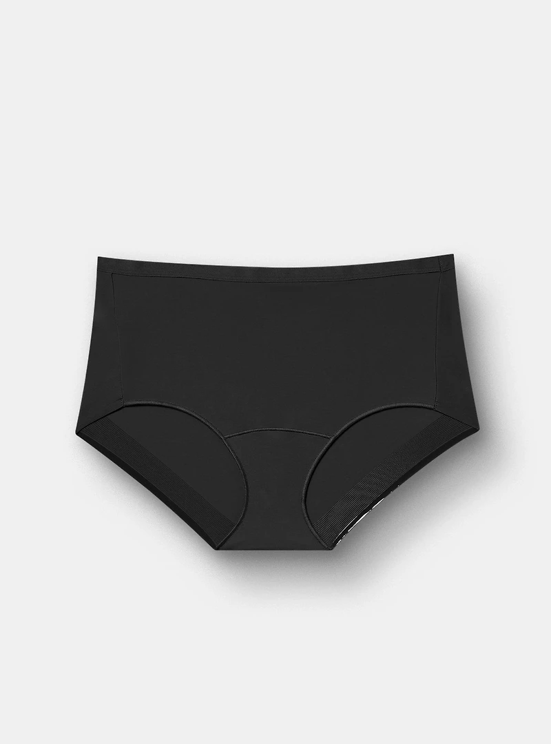 Microfiber Mid-Rise No Show Brief Panty