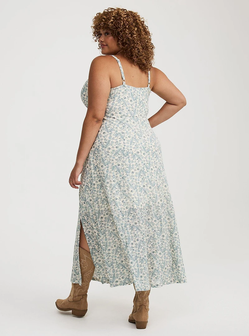 Double-Slit Maxi Dress