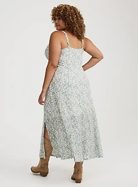 Double-Slit Maxi Dress