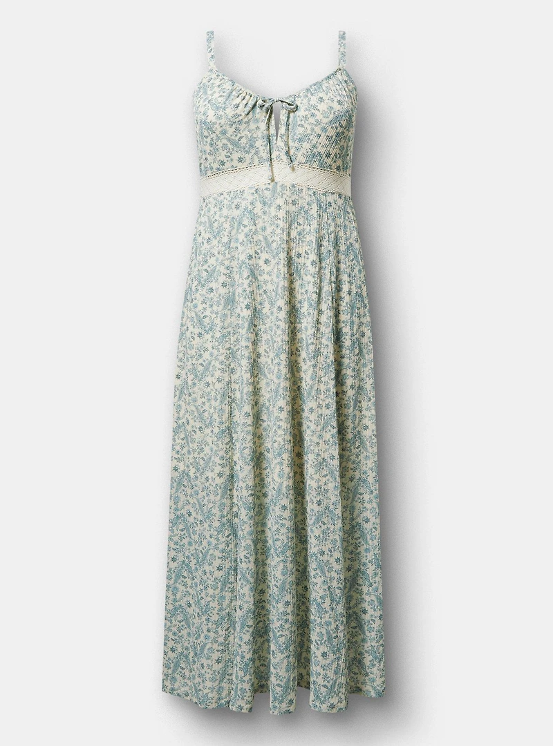 Double-Slit Maxi Dress