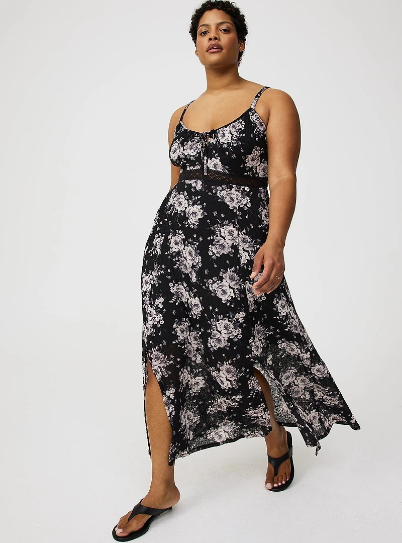 Double-Slit Maxi Dress
