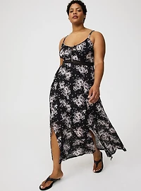 Double-Slit Maxi Dress