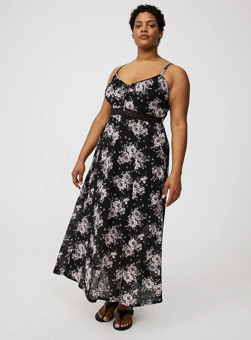 Double-Slit Maxi Dress